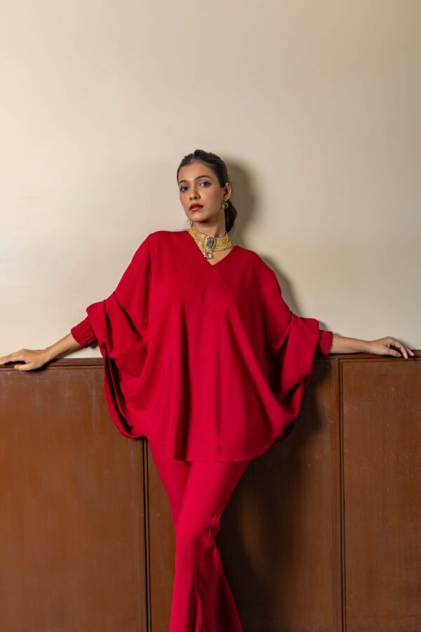Burgundy Cotton Slub Co-Ord Set