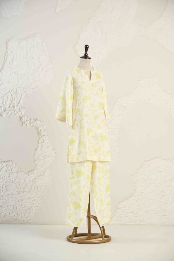 DANK SHOOT0066 Yellow Floral Printed Co-ord Set